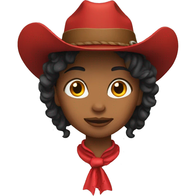 red cowgirl emoji