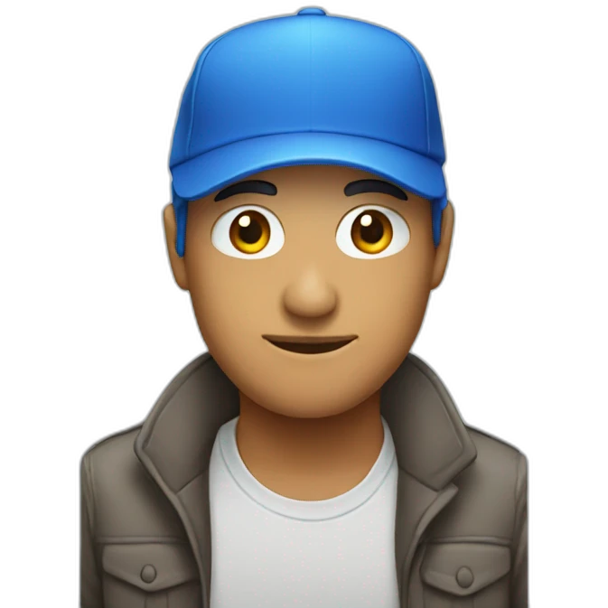 blue hat emoji