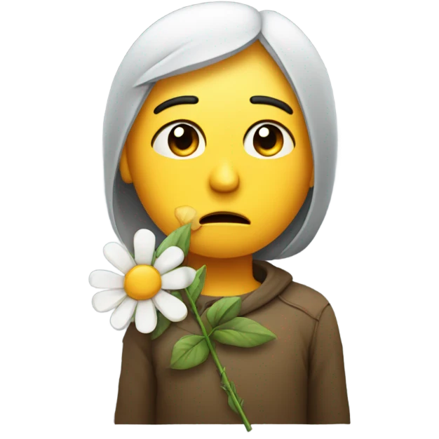 Sad in love emoji