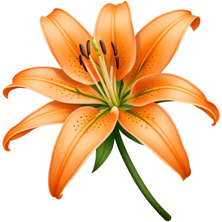 Pale orange lilium emoji