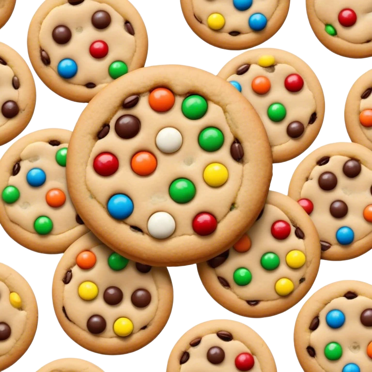 M&m's cookie  emoji