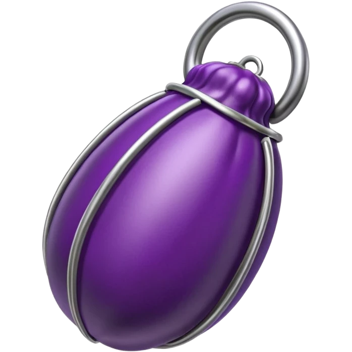 eggplant in chastity cage emoji