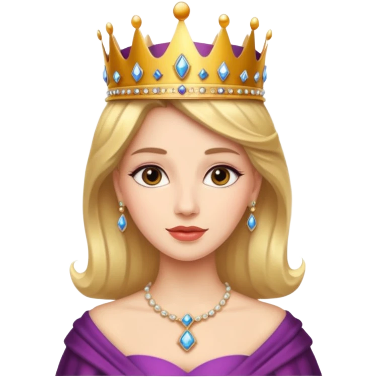 beautiful queen emoji