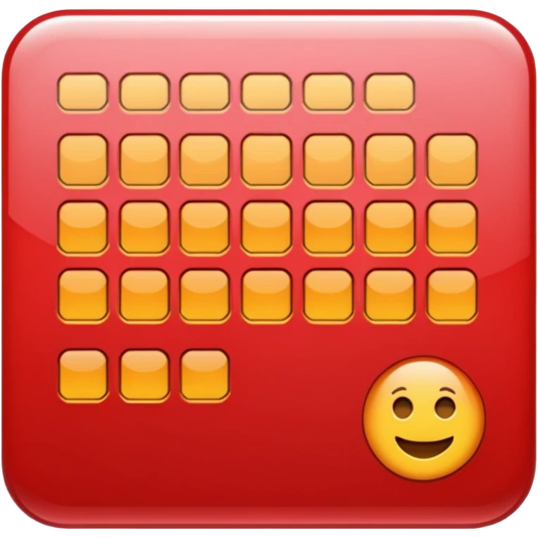 Planilha vermelha emoji