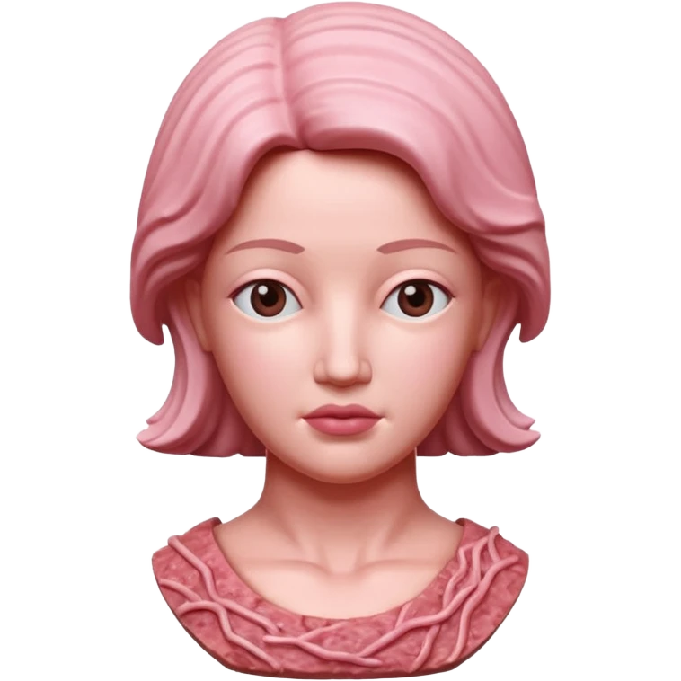 Woman Statue fine art made of spam meat emoji