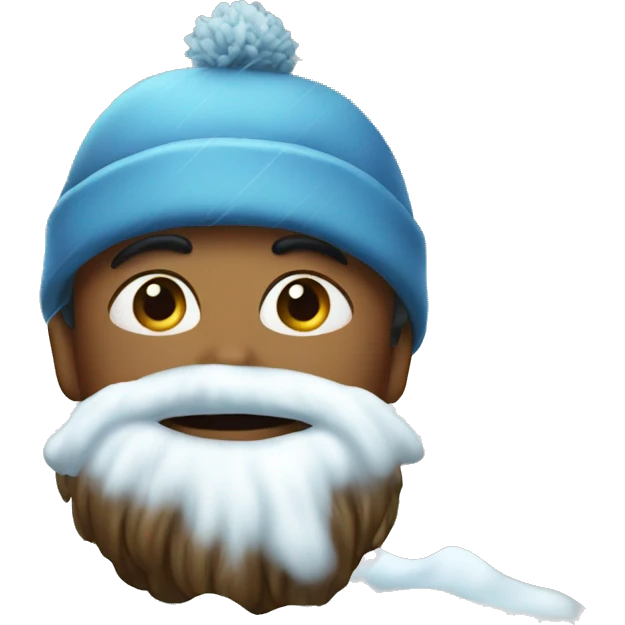 Snowing from nose emoji
