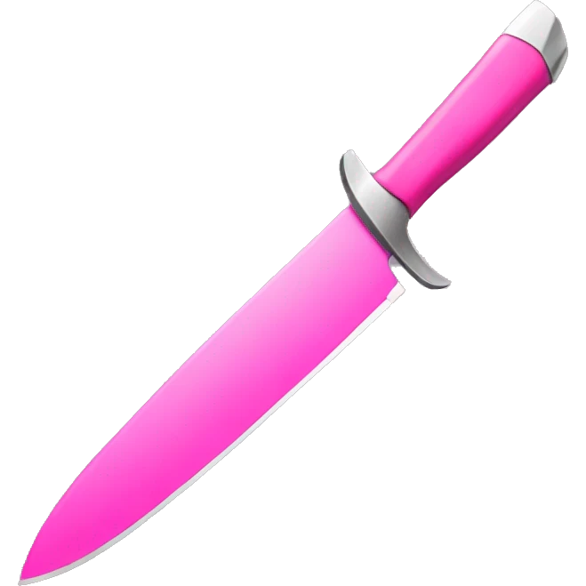 Pink knife emoji