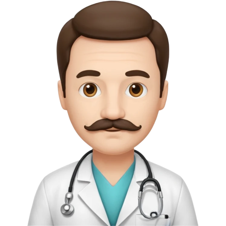 doctor with mustaches emoji