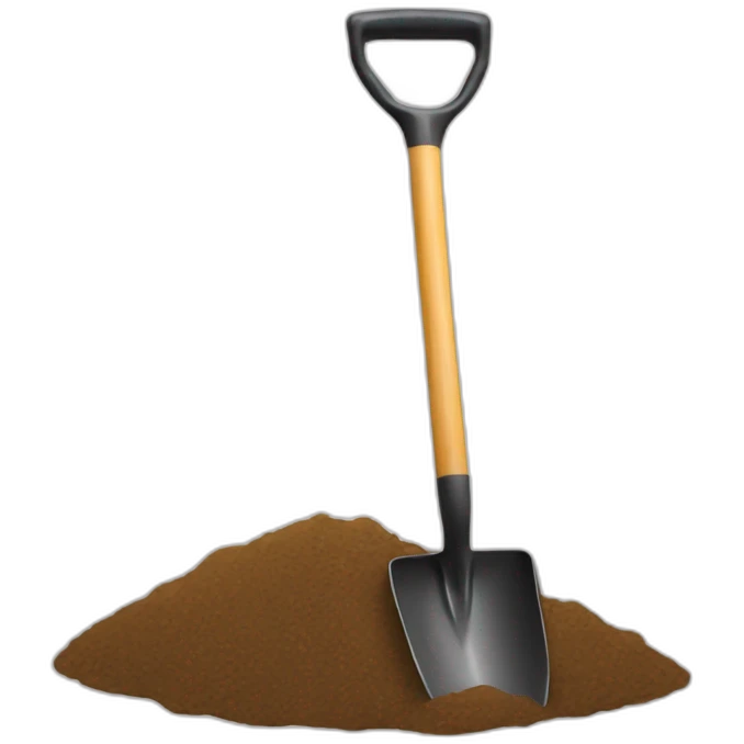 use a shovel emoji