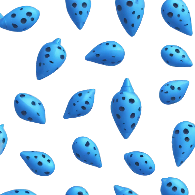blue ocarina emoji