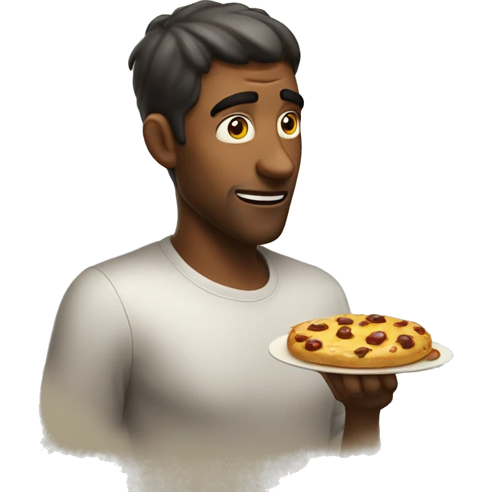 Guy looking at something he thinks is extremely delicious  emoji