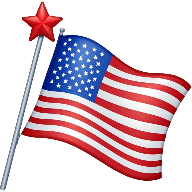 An american flag emoji