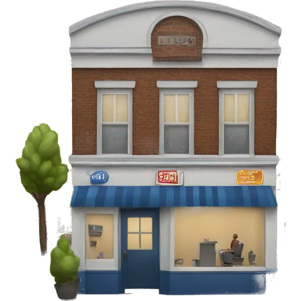barbershop building emoji