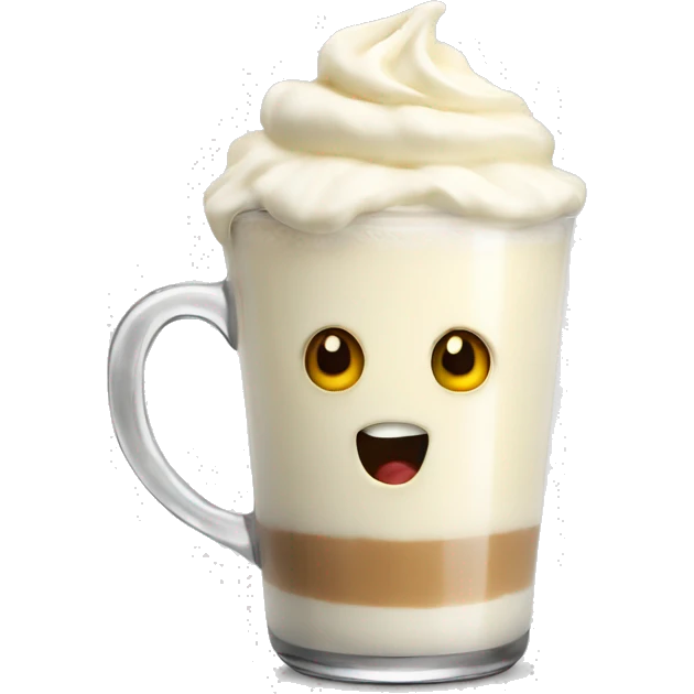 hot white chocolate  emoji