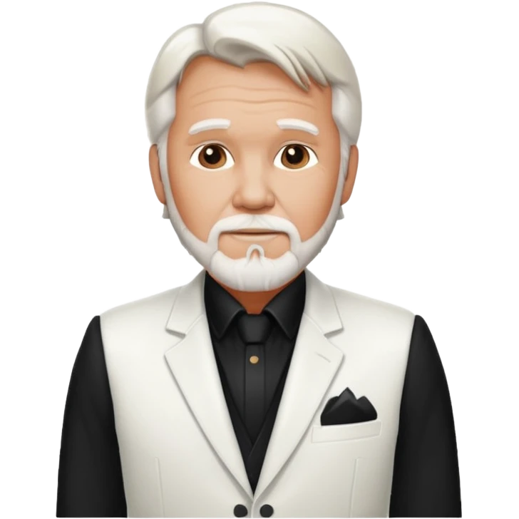 Kenny Rogers with white suit jacket emoji
