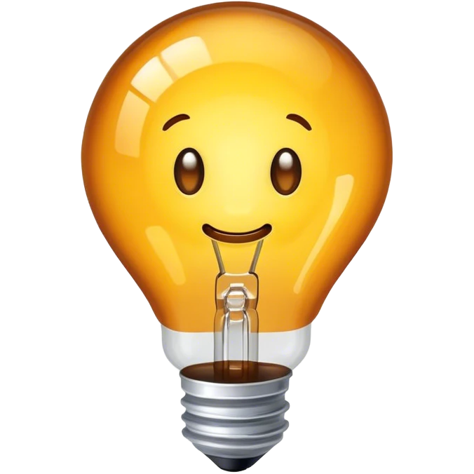 lightbulb full of alcohol emoji