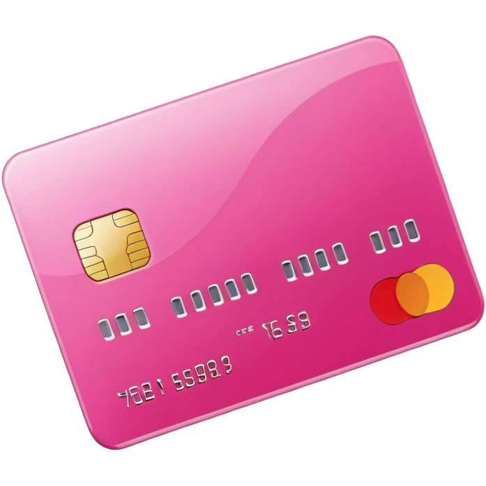 Pink credit card emoji