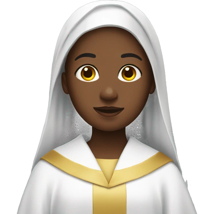 Girl in choir robe emoji