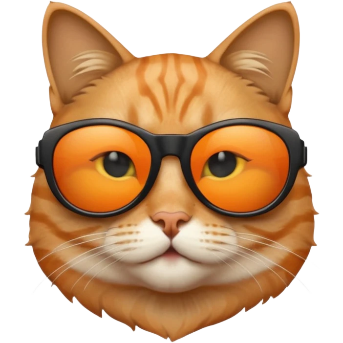 Cat wearing sunglasses emoji