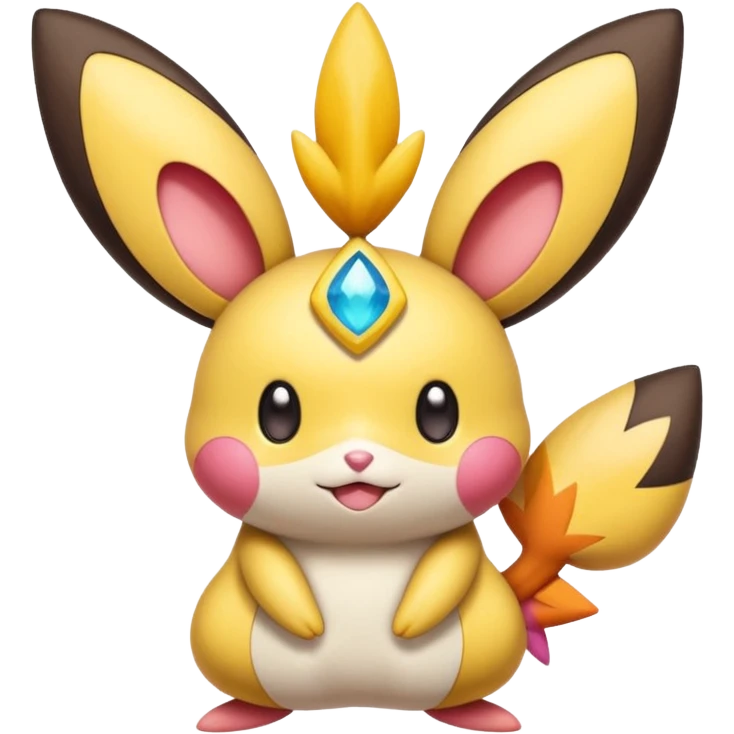 Emolga-Victini-Pichu-Dedenne-Kirby-fusion emoji