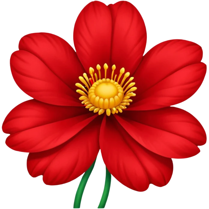 A red flower emoji