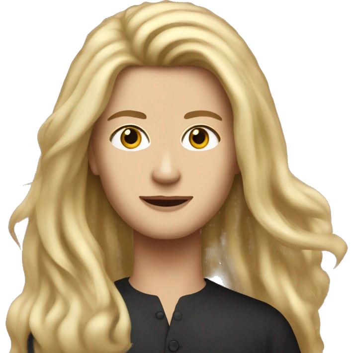 blonde white woman long hair and Jack Schlossberg emoji