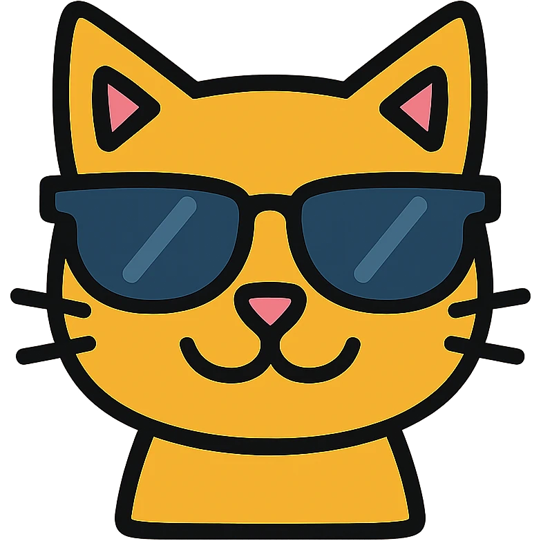 cat wearing sunglasses emoji