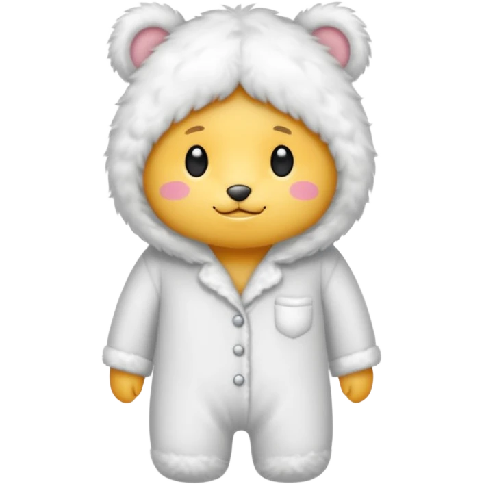 fluffy pyjamas emoji