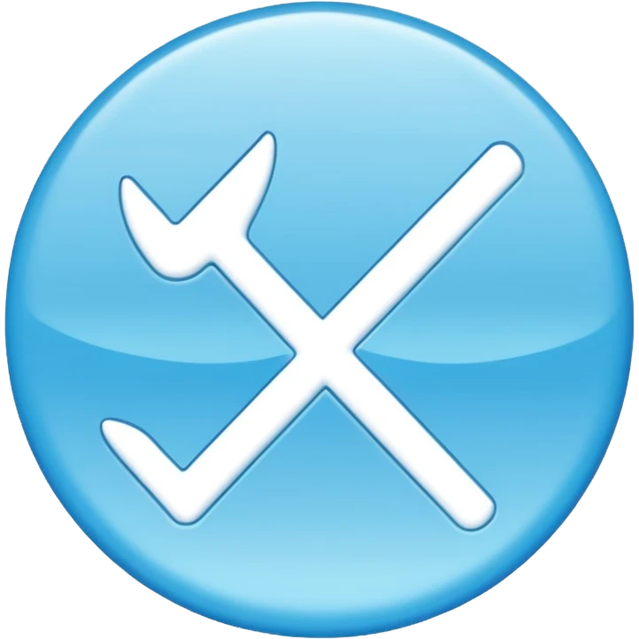 Verificación en celeste  emoji