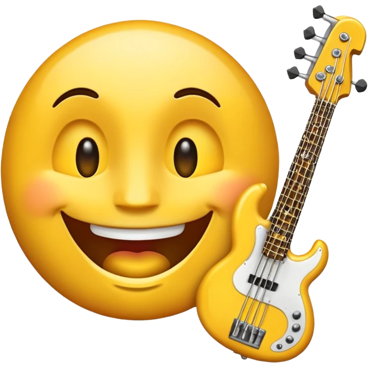 Emoji with bass face  emoji