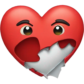 Broken heart emoji