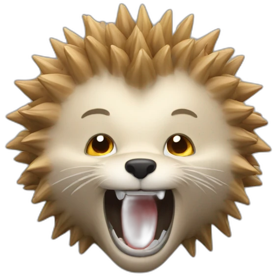 Hérisson qui sourit emoji