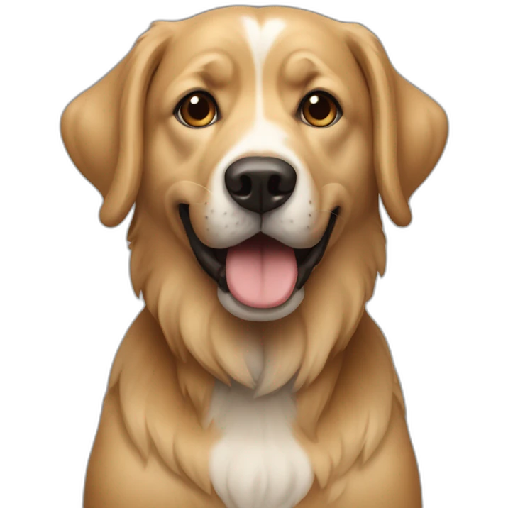 Chien en laisse emoji