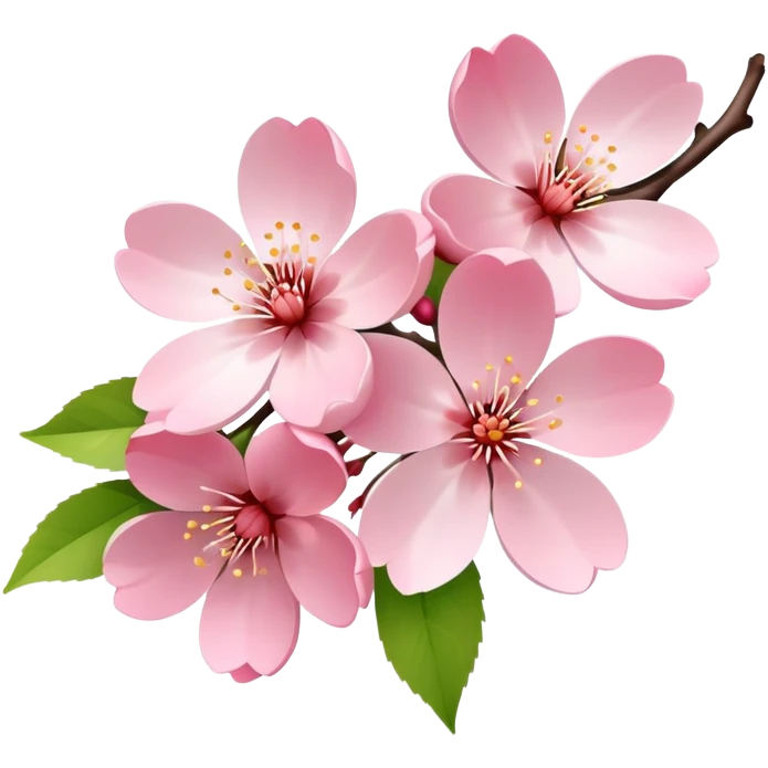Sakura cherry blossom flowers emoji