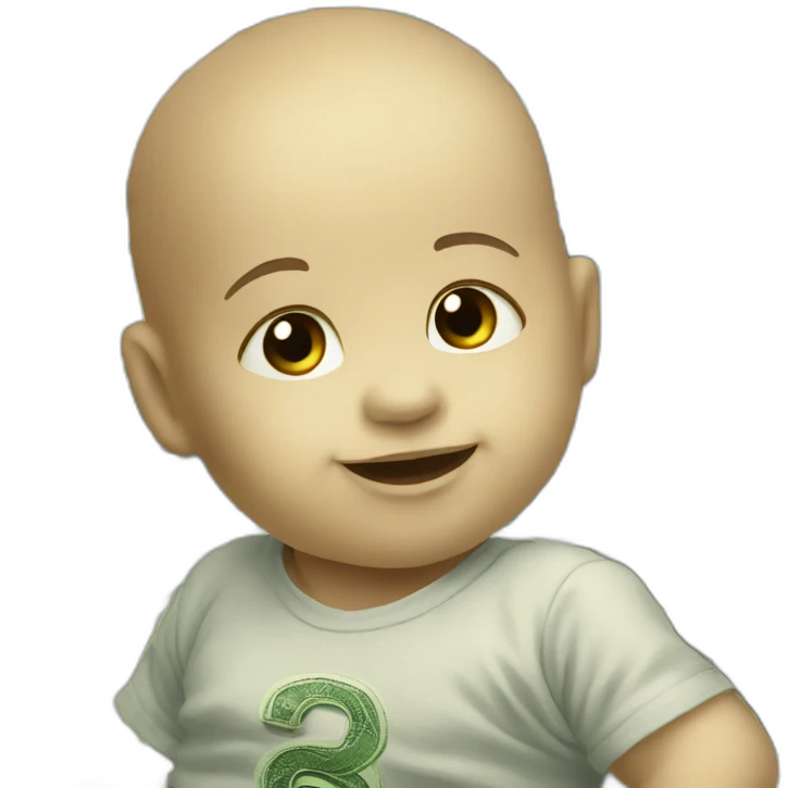 baby that is growing on money emoji