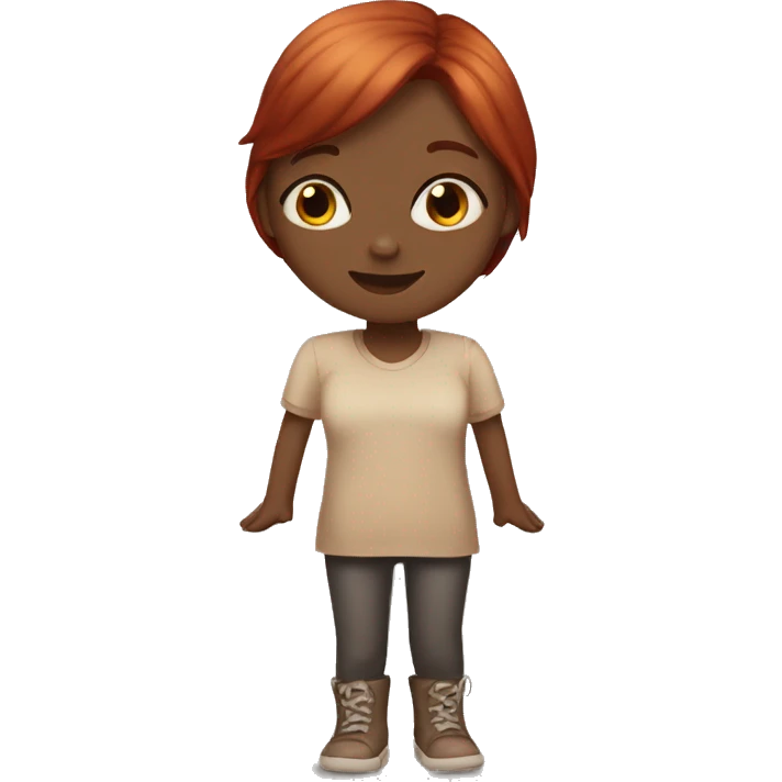 girl i don't know helpless hands up, darker red hair, light skin emoji