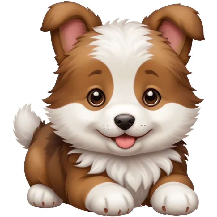 Puppy rolling emoji