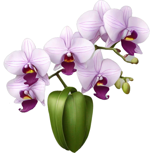 orchid study emoji