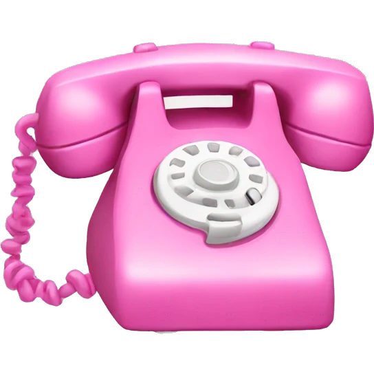 pink phone emoji