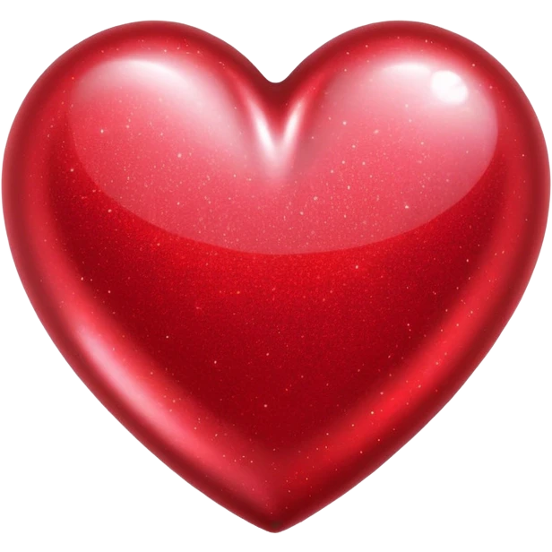 Big red sparkly heart  emoji