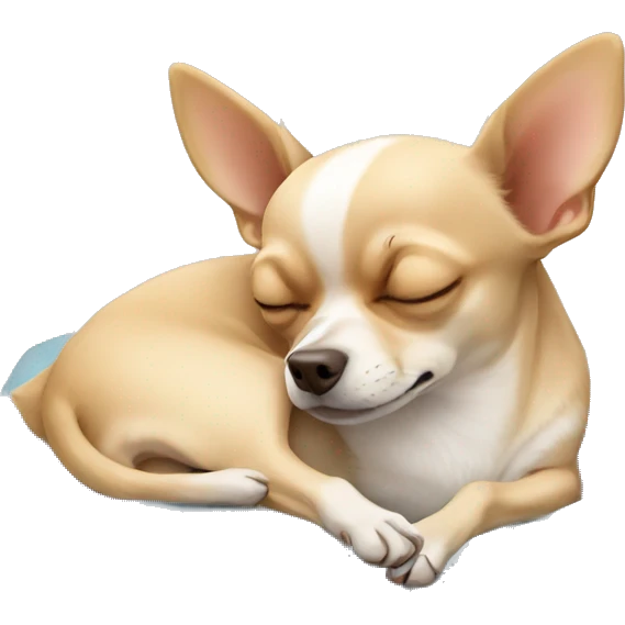 Chihuahua sleeping  emoji