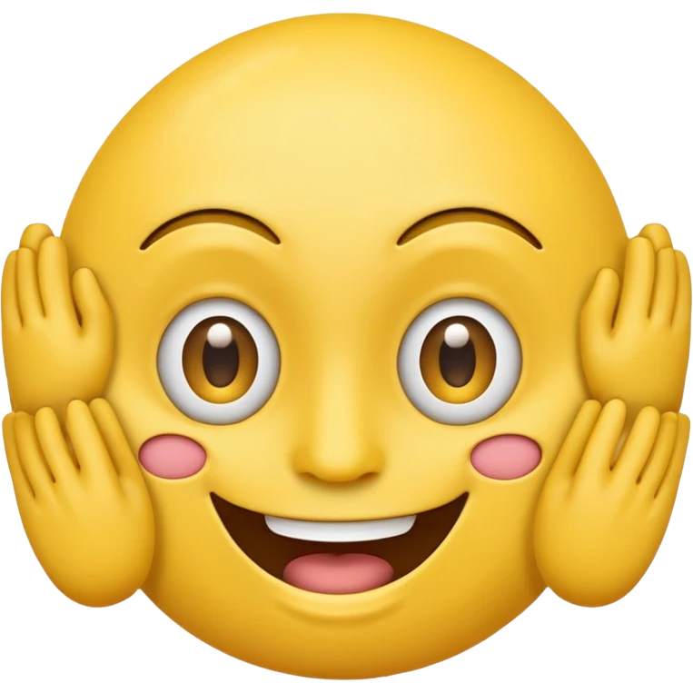 emoji avec oeil bouche nez deux bras emoji