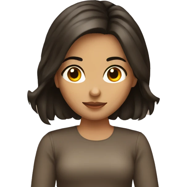 Brunette girl emoji