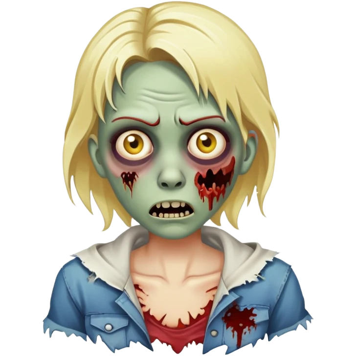 Loira de zombie emoji