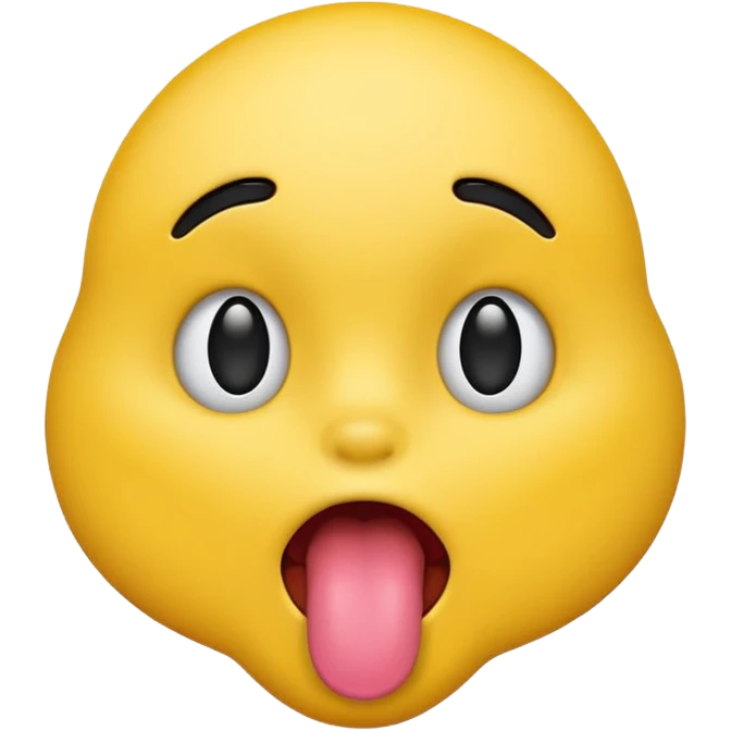 Emoji sticking tongue out￼ emoji