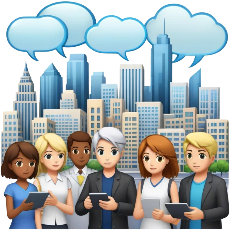 An icon representing a visual novel, inspired by games like 'One Day in London.' The design features a detailed cityscape with characters in dynamic poses, as if caught in a pivotal story moment. Speech bubbles and narrative text appear. Transparent background emoji