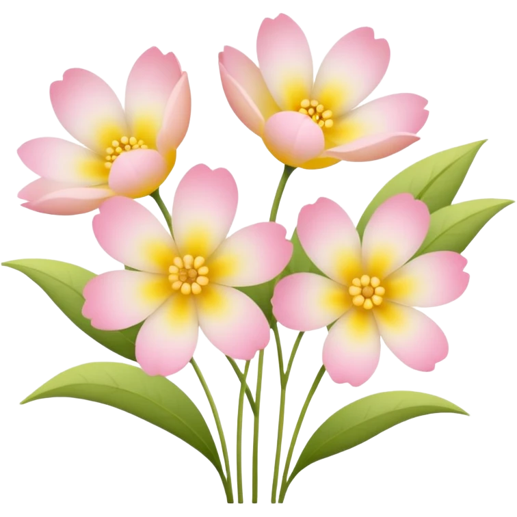 🌸 Small pastel flowers for calm emoji