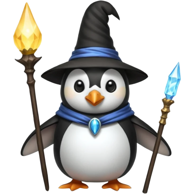 Penguin Wizard emoji