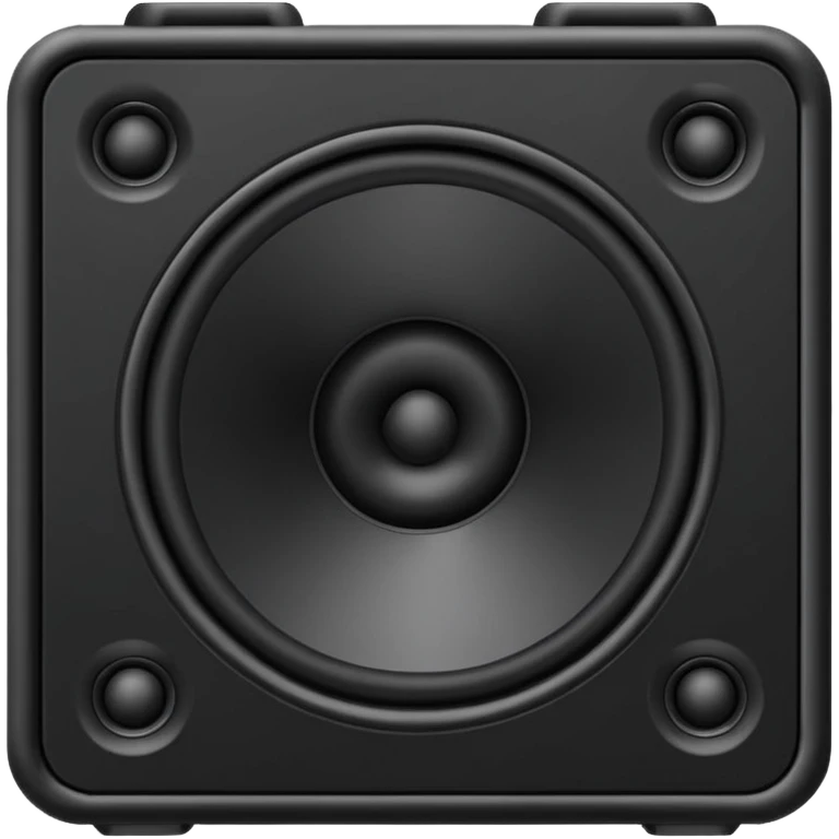 black speaker emoji