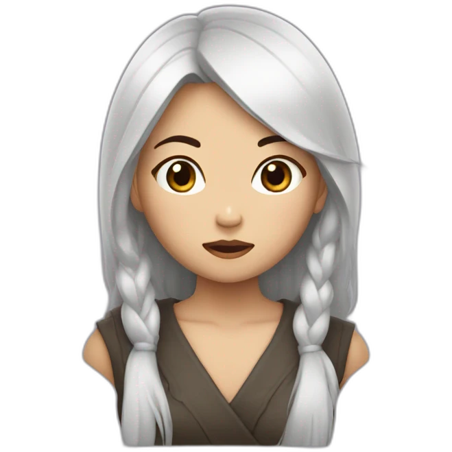 treacherous asian girl emoji